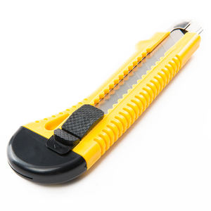 Cuchillo de Caja Económico Multifunción con Botón de Empuje, Cuchilla Retráctil de Cambio Rápido de Acero al Carbono, Mango de Plástico, para Bricolaje Industrial - Product Image 2