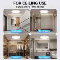 Lámpara de Techo Inteligente Ultrafina Recargable con Sensor de Movimiento, Inalámbrica, Magnética, Funciona con Batería, para Sala de Estar, Pasillo, Interior