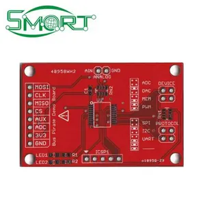 Única camada e duplas camadas vermelho verde roxo azul preto placa base solda Masker Pcb Board