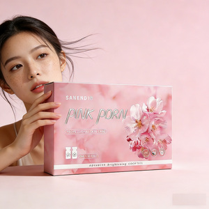 PDRN Pink <b>Face</b> Serum OEM Peptide Skin Repair Radiance Anti-aging Hydration Rejuvenation Firming Whitening Deep Repair Solution - Product Image 5