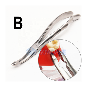 Frammento di radice Forcep dentale impianto di estrazione del dente Forcep denti del giudizio dentale pinza strumento chirurgico dentale strumento - Product Image 6