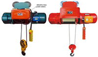 Chariot de levage à poulie à corde électrique de 1 à 20 tonnes voyageant 380V 240V 220V avec télécommande sans fil