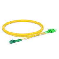Cordon de brassage fibre optique duplex LC vers SC APC monomode OS2 2 fibres, blindé, pour fabricant
