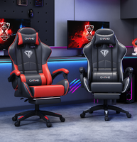 Chaise de bureau gaming AOR moderne avec vérin pneumatique 100 mm noir, roulettes silencieuses, plusieurs couleurs disponibles, vente en gros usine