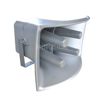 Système d'alerte précoce portable 800W, sirène électronique, haut-parleur d'alarme avec batterie/alimentation solaire et réglage du volume