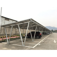 Abri de stationnement de voiture solaire étanche Pv Carports solaires en aluminium Structure de montage Abri de voiture pour panneau solaire