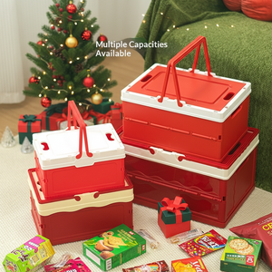 Caja <span class=keywords><strong>de</strong></span> Almacenamiento Plegable <span class=keywords><strong>de</strong></span> Plástico Rectangular para Reuniones Anuales, <span class=keywords><strong>Navidad</strong></span>, Año Nuevo, Caja <span class=keywords><strong>de</strong></span> Regalo, <span class=keywords><strong>Cesta</strong></span> <span class=keywords><strong>de</strong></span> Compras Portátil IP <span class=keywords><strong>de</strong></span> 10-20L - Product Image 3