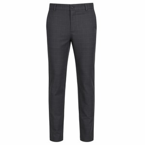 Pantaloni da Golf a Quadretti per Uomo |   Motivo a quadri tonalità carbone |   Resistente alle pieghe, vestibilità moderna e dritta - Product Image 1