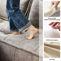 Sofá Modular Moderno Comprimido, Módulo de Asiento sin Brazos, Sillón Acolchado sin Marco Totalmente de Espuma, Muebles de Sala de Estar OEM