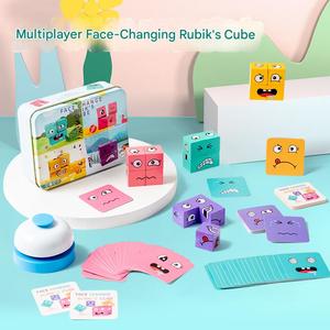 Nouveautés Blocs de construction en bois Jeu de cube changeant de visage Jouets éducatifs pour la petite enfance Cadeau pour les garçons et les filles - Product Image 2