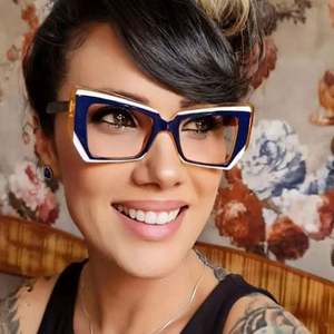 Gafas con Logotipo Personalizado, Modelo 2025, Monturas de Gafas TR90 Anti Luz Azul, Coloridas, Estilo Ojo de Gato, para Mujer - Product Image 2