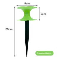 Enrouleur de tuyau d'arrosage vert en plastique pour jardin, avec protection et guidage directionnel, pour l'arrosage des fleurs et l'irrigation