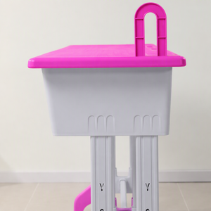 Ensemble de chaise et bureau réglables en plastique pour enfants, mobilier ergonomique pour l'apprentissage à domicile, idéal pour les petites cours de <span class=keywords><strong>soutien</strong></span> <span class=keywords><strong>scolaire</strong></span> - Product Image 3