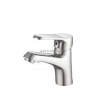 Nouvelle conception de robinetterie sanitaire pour hôtel, mitigeur de lavabo monocommande de luxe en acier inoxydable poli, à poser sur le comptoir
