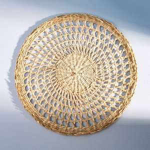 Premium Square Seagrass Woven Placemats Durable Natural Fiber <b>Table</b> <b>Protectors</b> Rustic Style Sustainable Home Decor Kitchen - Product Image 5