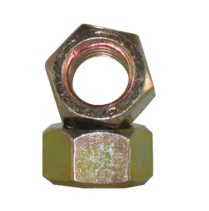 DIN934 hex nut high quality with good price custom all size available M6-56 Yellow zinc Hex nut