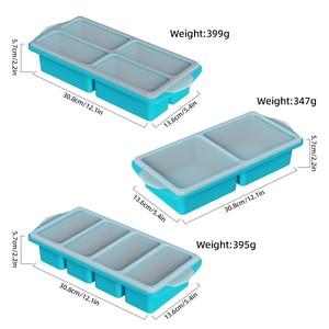 Parfait pour congeler des cubes de soupe, bac de congélation avec couvercle, moules en silicone pour congélation de soupe de 1 tasse avec couvercles - Product Image 4