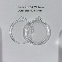Support rond en acrylique pour médailles commémoratives avec crochet ou accrocheur