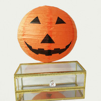 Lanterne en papier pliable pour Halloween, décoration de fête, citrouille, chauve-souris, araignée