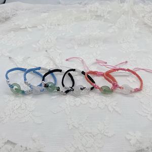 Pulseira com tecelagem <span class=keywords><strong>beart</strong></span> ami cadeau bff string tressé bracelet Double anneau corde à main tissé fleur bracelet couple femmes - Product Image 3