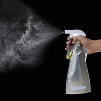 Pochette de pulvérisation d'emballage Flexible personnalisée de 500Ml, pochettes debout avec pulvérisateurs à gâchette