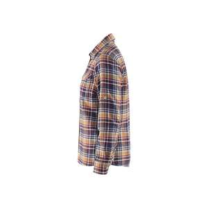 Blaklader-320911378954S เสื้อเชิ้ตผ้าสักหลาดผู้หญิงสีน้ำเงิน/ส้ม-EAN เสื้อทำงาน7330509480199 - Product Image 2