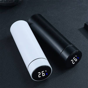 ขวดน้ำอัจฉริยะ500มล. สุดหรูขวดน้ำสแตนเลส304หน้าจอแสดงอุณหภูมิโลโก้ที่กำหนดเอง - Product Image 2