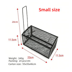 Piège à animaux en métal écologique pour rats, ratons laveurs et plus encore - Étanche et portable pour la lutte antiparasitaire en extérieur - Product Image 5