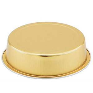 Conteneur à cupcakes en aluminium personnalisé en gros, 215 ml, 7,2 oz, mini moule à gâteau rond en aluminium résistant à la chaleur avec couvercles - Product Image 3