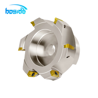 Tête de fraiseuse à plaquettes BAP400R APMT1604, 6 cannelures, hélice 45°, revêtement TiAlN, carbure CNC, OEM/ODM