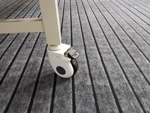 Factory Price Hospital Beds Manual Two <strong>Crank</strong> Patient Bed with IV Stand /Overbed <strong>Table</strong> /Wheels/Guardrails - Product Image 5