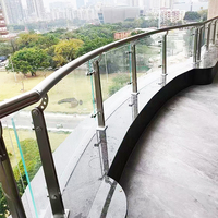 Rampe en acier inoxydable et verre PVC sur mesure pour balcon et escalier, panneau de clôture extérieur anti-rouille conforme à la norme ASTM