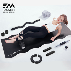 Set de Accesorios de <span class=keywords><strong>Yoga</strong></span> 2026, Kit de Pilates, Pesas para Tobillos, Anillos, Correas, Calcetines Beige, Bandas de Resistencia, Pelota, Caja de Regalo Personalizada - Product Image 4