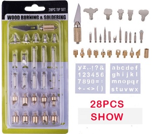 Ensemble d'outils de bricolage de soudage 60W Kits de stylos à bois <span class=keywords><strong>pyrogravure</strong></span> gaufrage sculpture fers à souder électriques - Product Image 4