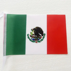 प्रीमियम पॉलिएस्टर स्ट्रिप्ड स्ट्रिंग मेक्सिको राष्ट्रीय ध्वज मेक्सिको मेक्सिको के झंडे बैनर तार छोटे मिनी फांसी की सजावट - Product Image 3