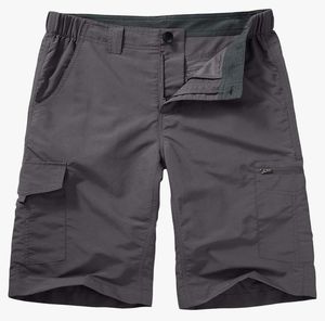 Pantalones cortos tipo cargo para hombre, con tejido de secado rápido, cintura elástica ligera, ideales para senderismo, pesca y viajes. - Product Image 5
