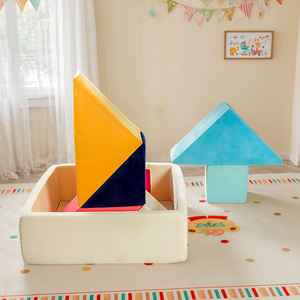 Fosse à balles pour les tout-petits carré Tangram Set Baby Ball Pits Soft Memory Foam Ball Pit Intérieur Cadeau idéal pour les filles et les garçons - Product Image 3