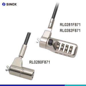 Verrou de tablette de qualité supérieure, verrou de sécurité pour ordinateur portable, verrou à combinaison pour fente en coin, verrou de bibliothèque pour ordinateur portable - Product Image 2