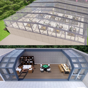 Casa Móvil Moderna de Ensamblaje Rápido 2026, Diseño Modular de Terraza con Cristal y Aleación de Aluminio para Exteriores - Product Image 4