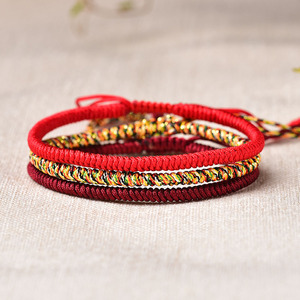 2026 Hot Sale Handmade Woven Vajra Knot <b>Bracelet</b> <b>Adjustable</b> Handmade Knot Wrist <b>Bracelet</b> for Women Men - Product Image 2