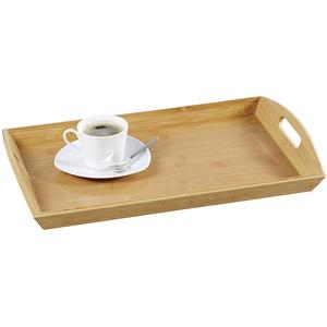 Bandeja de Servir KESPER de Bambú Rectangular con Asas para Servir Café y Té - Product Image 1