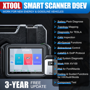 XTOOL D9EV WIFI pour outil automobile A1/A8 avec codage, test actif, clé, 45+ fonctions de réinitialisation, CAN FD, DOIP, Topologie - Product Image 2
