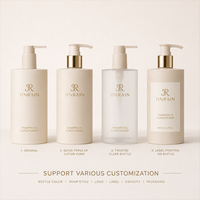 Nouveau shampooing et revitalisant de qualité supérieure Emballage: Bouteille de lotion à pompe de 300ml Bouteille de gel douche en PET à longueur d'épaule