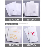 Servilletas de Papel de Alta Calidad para Mesa de Comedor con Logo Personalizado en Blanco para Bodas y Restaurantes, Desechables, Impresas en Color Sólido
