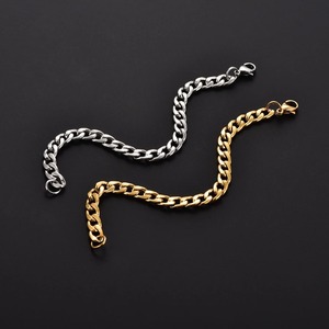 Hip Hop <b>Gold</b> Silver Color Figaro Link Hand Chain Stainless Steel Figaro <b>Bracelet</b> Punk <b>Boy</b> Wrist Jewelry Fashion Accessories - Product Image 4