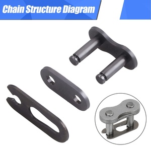 HIAORS Enlace Maestro de cadena de transmisión de alta calidad <span class=keywords><strong>420</strong></span> para Coleman CT200U Baja Mini Bike ATV 4 Wheeler Quad Go Kart Pit Dirt Bike - Product Image 4