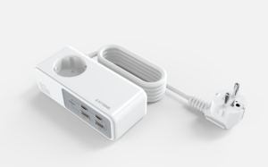 Bande d'alimentation intelligente 2500W avec charge USB GaN 83W chargeur rapide adaptateur de cube de bureau <span class=keywords><strong>prise</strong></span> UE DE 1.5M <span class=keywords><strong>prise</strong></span> de chaussette d'extension - Product Image 6