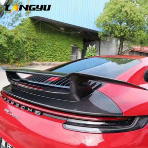 Pièces et accessoires pour véhicules Langyu Systèmes de carrosserie automobile Aileron arrière pour Prosche911 992 SD Style Dry Carbon Fiber Tail <span class=keywords><strong>Spiler</strong></span> 2020 + - Product Image 5