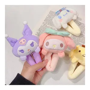 مشابك شعر Sanrio BB لطيفة بتصميم INS ، مشابك شعر جانبية كرتونية ، مشابك شعر للنساء والفتيات