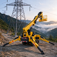 Grue araignée mobile, grue araignée hydraulique sur chenilles, machine de levage pour travaux aériens de construction de murs-rideaux